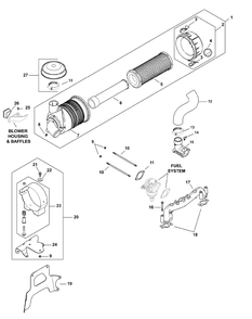 Part Location Diagram of KH-25-237-21-S MTD Clamp, Hose